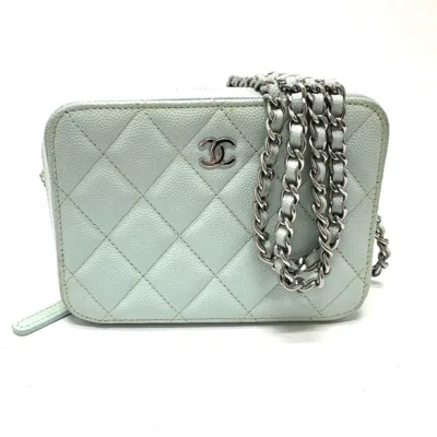 Pre-owned Chanel Blue Leather Shoulder Bag ()