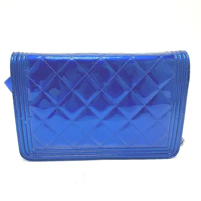 Pre-owned Chanel Blue Leather Shoulder Bag ()