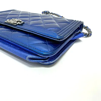 Pre-owned Chanel Blue Leather Shoulder Bag ()