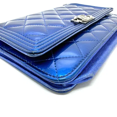 Pre-owned Chanel Blue Leather Shoulder Bag ()