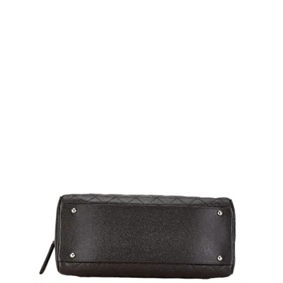 Pre-owned Chanel Brown Caviar Leather Boston Bag Handbag ()