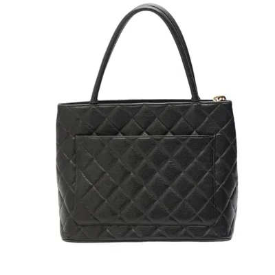 Pre-owned Chanel Caviar Skin Black Caviar Leather Handbag Tote Bag ()