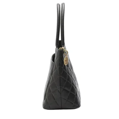 Pre-owned Chanel Caviar Skin Black Caviar Leather Handbag Tote Bag ()