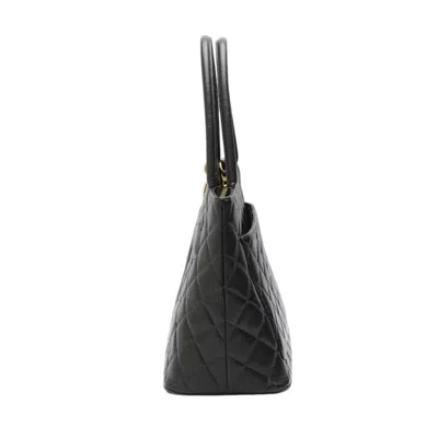 Pre-owned Chanel Caviar Skin Black Caviar Leather Handbag Tote Bag ()
