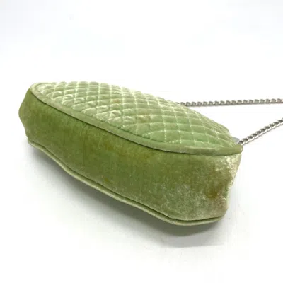 Pre-owned Chanel Green Leather Shoulder Bag ()