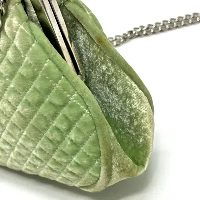 Pre-owned Chanel Green Leather Shoulder Bag ()