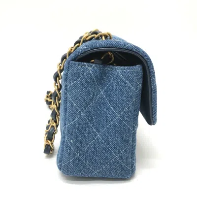 Pre-owned Chanel Matelasse Blue Denim Shoulder Bag ()