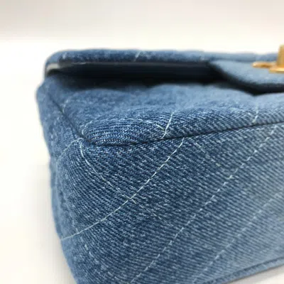 Pre-owned Chanel Matelasse Blue Denim Shoulder Bag ()