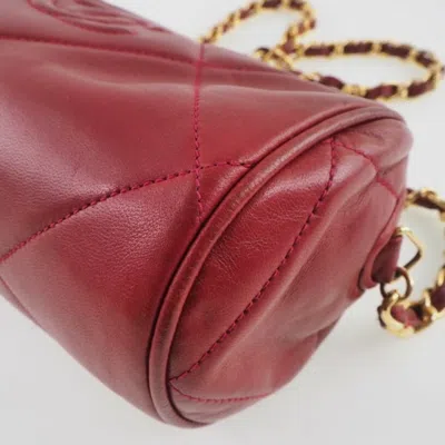 Pre-owned Chanel Matelasse Gold Red Color Shoulder Bag () In Gold, Red Color