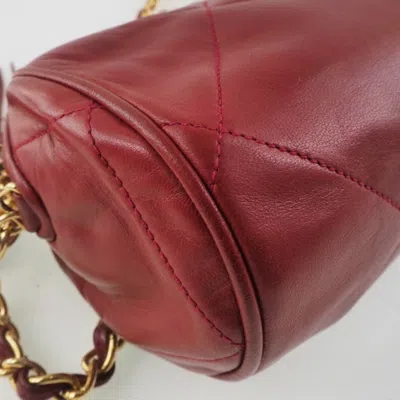 Pre-owned Chanel Matelasse Gold Red Color Shoulder Bag () In Gold, Red Color