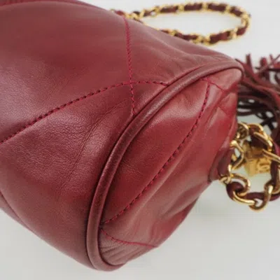 Pre-owned Chanel Matelasse Gold Red Color Shoulder Bag () In Gold, Red Color