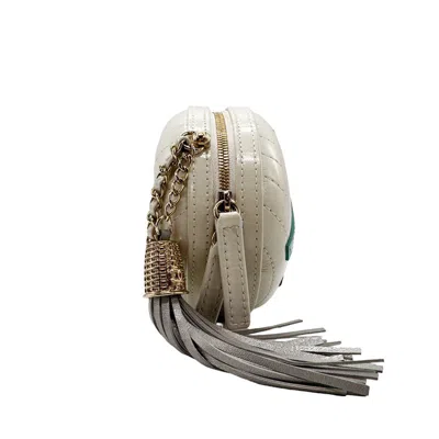 Pre-owned Chanel Multi-color Off-white Leather Shoulder Bag () In Multi-color, Off-white