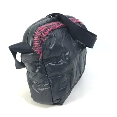 Pre-owned Chanel Navy Pink Nylon Tweed Fanny Pack Shoulder Bag () In Navy, Pink