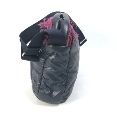 Pre-owned Chanel Navy Pink Nylon Tweed Fanny Pack Shoulder Bag () In Navy, Pink