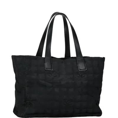 Pre-owned Chanel New Travel Line Black New Travel Line Pochette Pouch Tote Bag ()