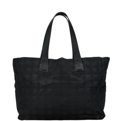 Pre-owned Chanel New Travel Line Black New Travel Line Pochette Pouch Tote Bag ()