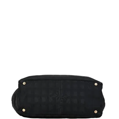 Pre-owned Chanel New Travel Line Black New Travel Line Pochette Pouch Tote Bag ()