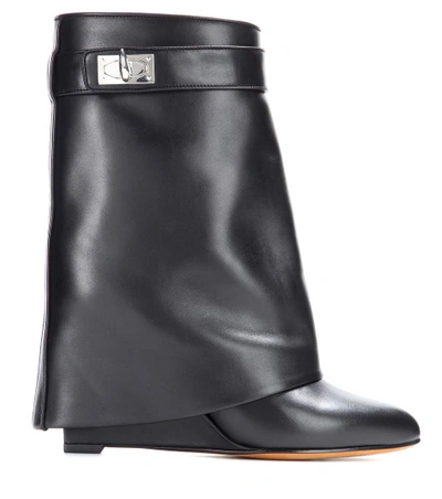 Shop Givenchy Tria Leather Boots In Black