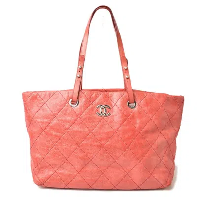 Pre-owned Chanel Pink Quilting Shoulder Bag Tote Bag ()