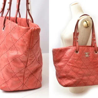 Pre-owned Chanel Pink Quilting Shoulder Bag Tote Bag ()