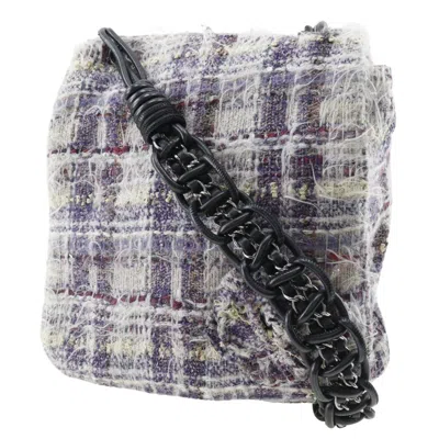 Pre-owned Chanel Purple Tweed Shoulder Bag ()