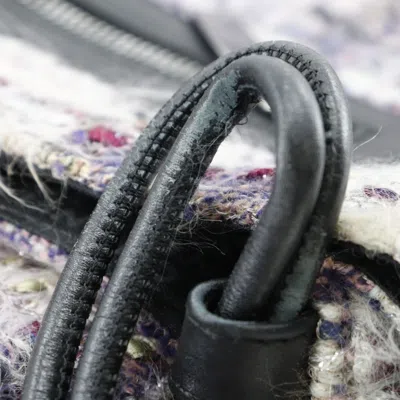 Pre-owned Chanel Purple Tweed Shoulder Bag ()