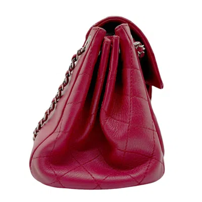 Pre-owned Chanel Red Color Leather Shoulder Bag ()