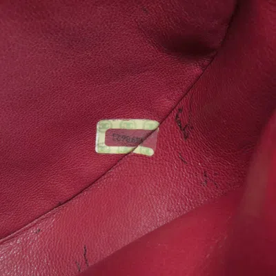 Pre-owned Chanel Red Color Leather Shoulder Bag ()