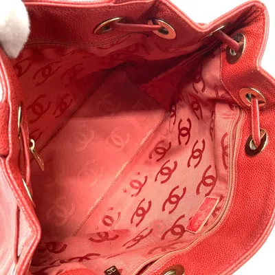 Pre-owned Chanel Red Leather Tote Bag ()