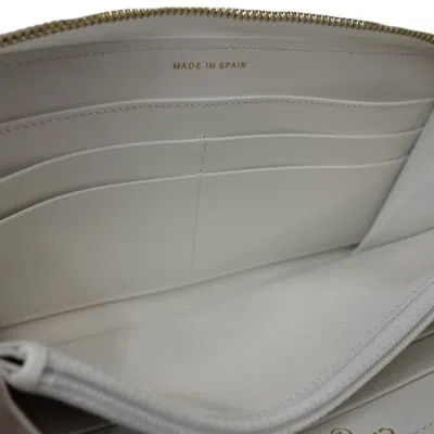 Pre-owned Chanel White Leather Wallet (bi-fold) ()