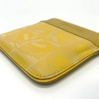 Pre-owned Chanel Yellow Leather Coin Purse/coin Case ()
