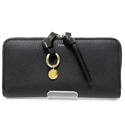 Pre-owned Chloé Black Leather Coin Purse/coin Case ()