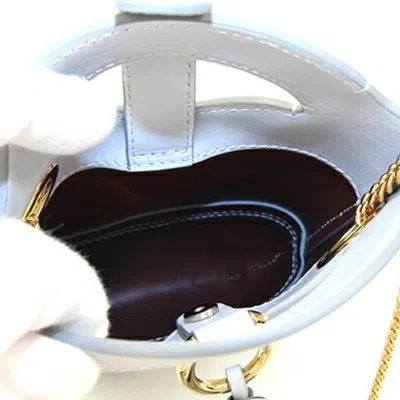 Pre-owned Chloé Light Blue Gray Leather Shoulder Bag ()