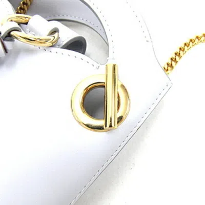 Pre-owned Chloé Light Blue Gray Leather Shoulder Bag ()
