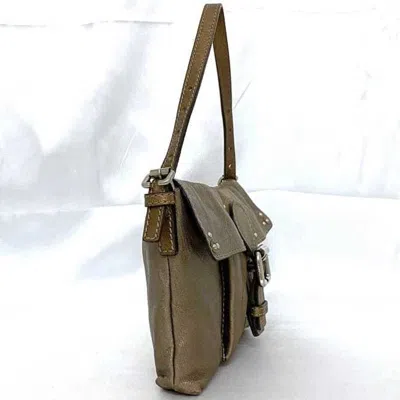 Pre-owned Chloé Metallic Brown Leather Pouch Shoulder Bag ()