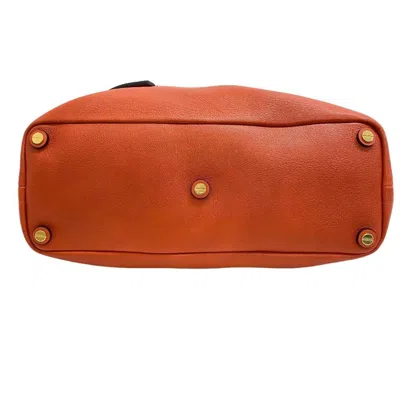 Pre-owned Chloé Orange Leather Handbag Shoulder Bag ()