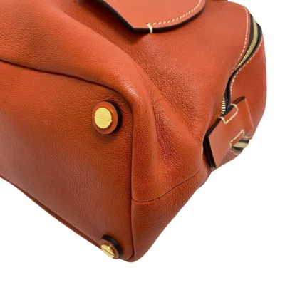 Pre-owned Chloé Orange Leather Handbag Shoulder Bag ()