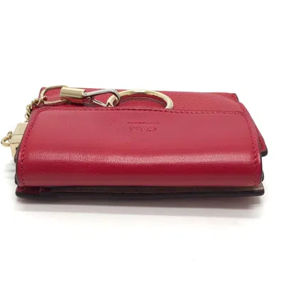 Pre-owned Chloé Red Leather Wallet (bi-fold) ()
