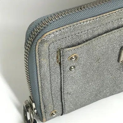 Pre-owned Chloé Silver Leather Long Wallet (bi-fold) ()