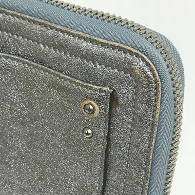 Pre-owned Chloé Silver Leather Long Wallet (bi-fold) ()