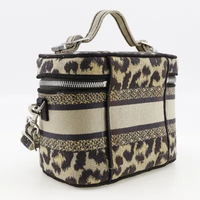 Pre-owned Dior Christian  Beige Canvas Handbag Vanity Bag ()