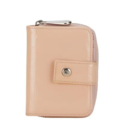 Pre-owned Dior Christian  Beige Leather Wallet (bi-fold) ()