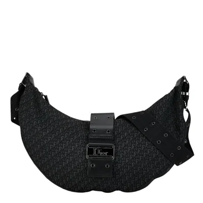 Pre-owned Dior Christian  Black Canvas Shoulder Bag ()