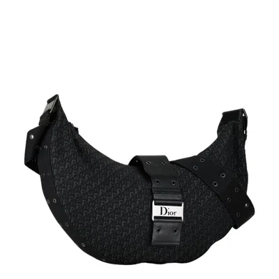 Pre-owned Dior Christian  Black Canvas Shoulder Bag ()