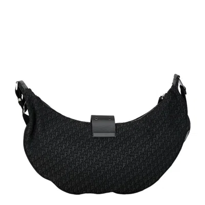 Pre-owned Dior Christian  Black Canvas Shoulder Bag ()