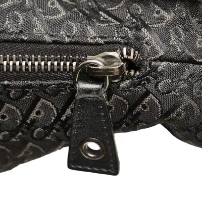 Pre-owned Dior Christian  Black Canvas Shoulder Bag ()
