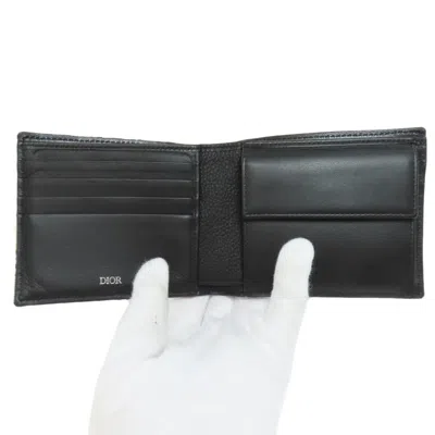 Pre-owned Dior Christian  Black Canvas Wallet (bi-fold) ()