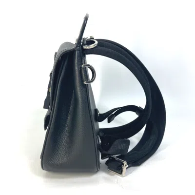 Pre-owned Dior Christian  Black Leather Backpack ()