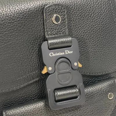 Pre-owned Dior Christian  Black Leather Backpack ()