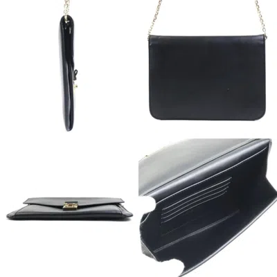 Pre-owned Dior Christian  Black Leather Clutch Bag ()